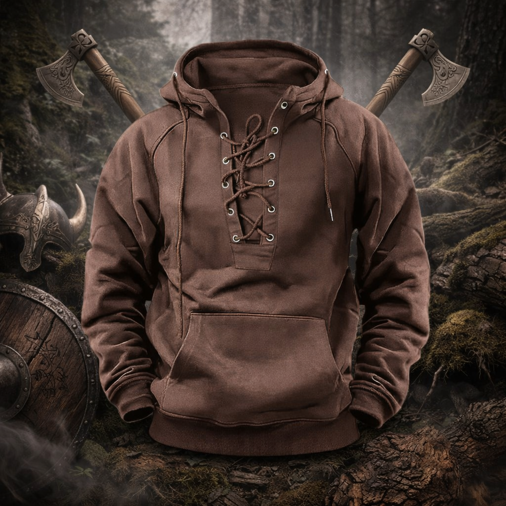 Men’s Mountain-Ready Pullover with Reinforced Cuffs