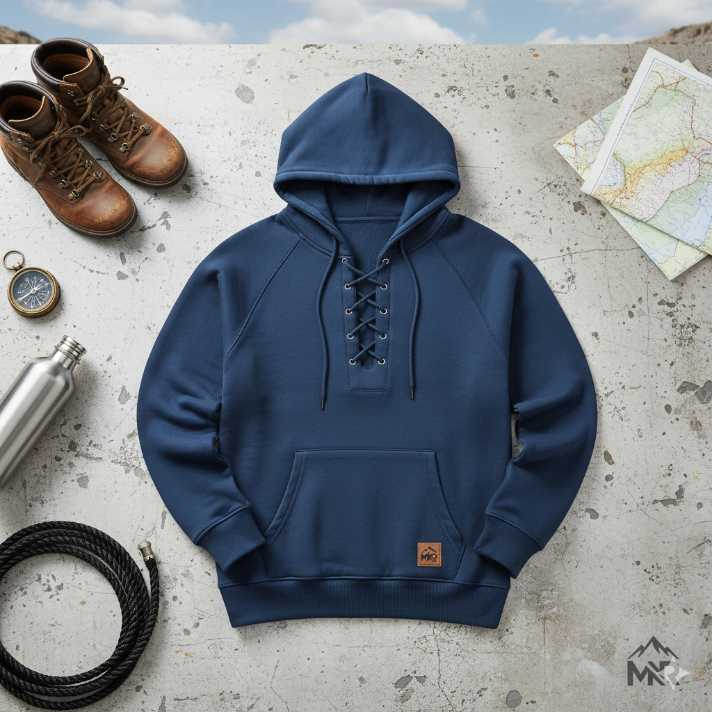 Men’s Mountain-Ready Pullover with Reinforced Cuffs