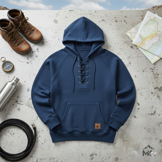 Men’s Mountain-Ready Pullover with Reinforced Cuffs