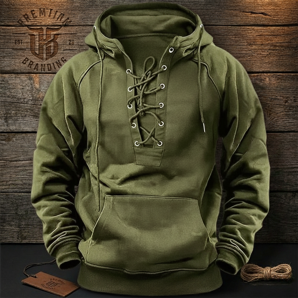 Men’s Mountain-Ready Pullover with Reinforced Cuffs