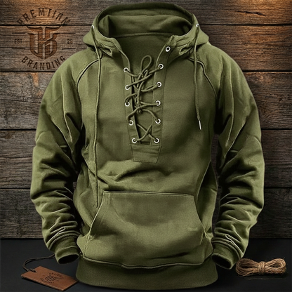 Men’s Mountain-Ready Pullover with Reinforced Cuffs